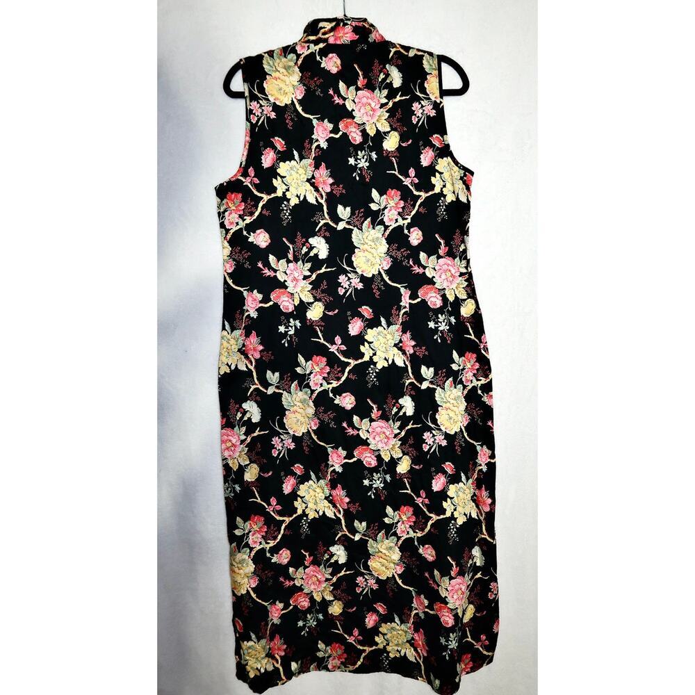 Pine Cone Hill Dress Size Large Length 47” Button Slits Floral Cotton - Picture 7 of 7